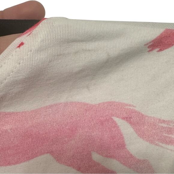Monet Women’s Pink White Horse Fashion Casual T-Shirt Size XS - Picture 6 of 7